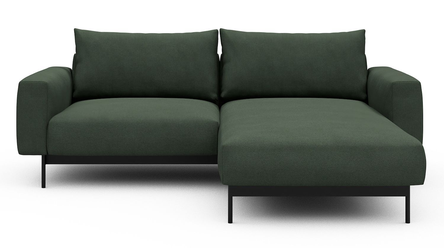 Divano con penisola chaise longue Arthon D1 - Cura 769 Saga Green