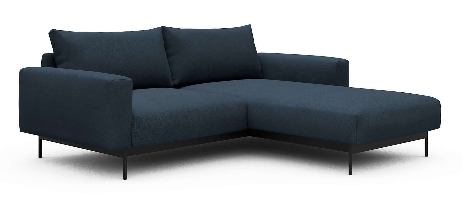 Divano con penisola chaise longue Arthon D1 - Cura 768 Oxford Blue