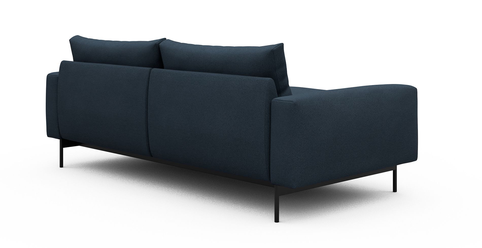 Divano con penisola chaise longue Arthon D1 - Cura 768 Oxford Blue