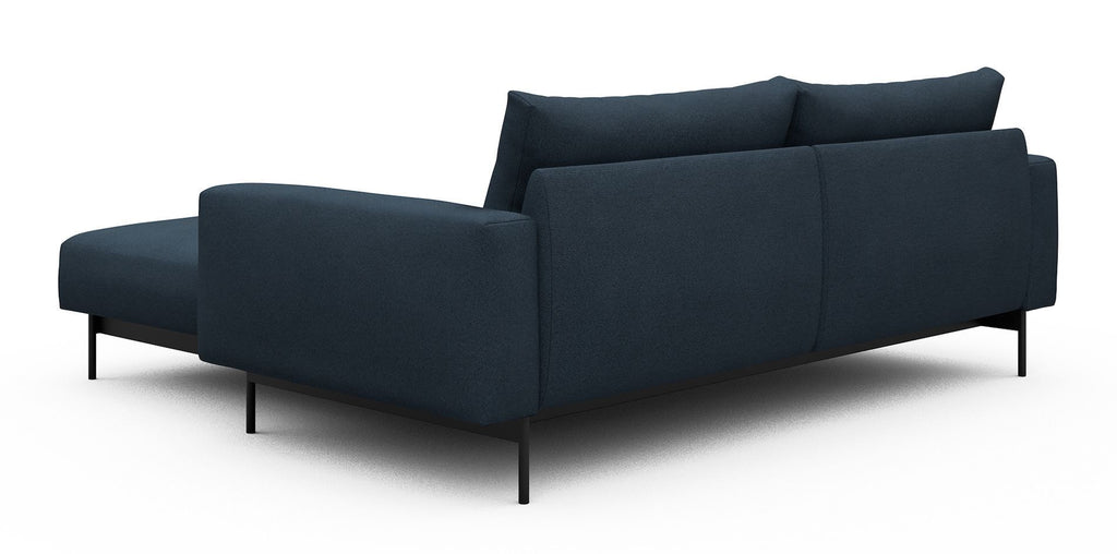 Divano con penisola chaise longue Arthon D1 - Cura 768 Oxford Blue