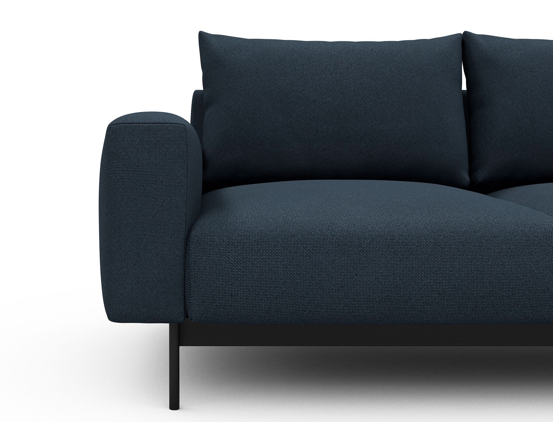 Divano con penisola chaise longue Arthon D1 - Cura 768 Oxford Blue