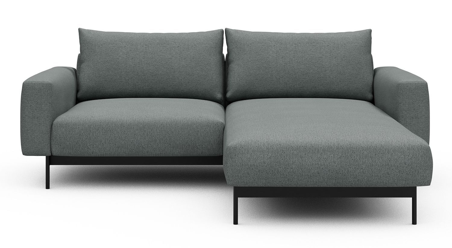 Divano con penisola chaise longue Arthon D1 - Denari 485 Soft Grey