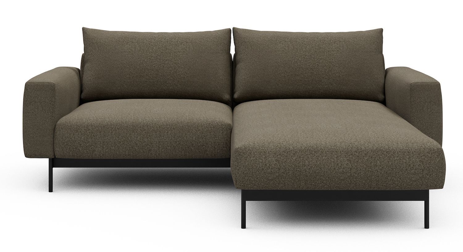 Divano con penisola chaise longue Arthon D1 - Mahoga 850 Caramel Grey