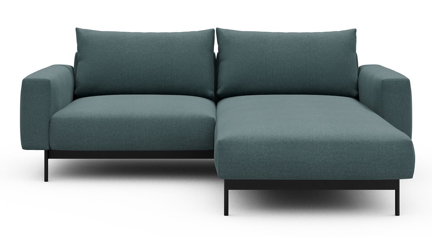 Divano con penisola chaise longue Arthon D1 - Satya 442 Washed Green