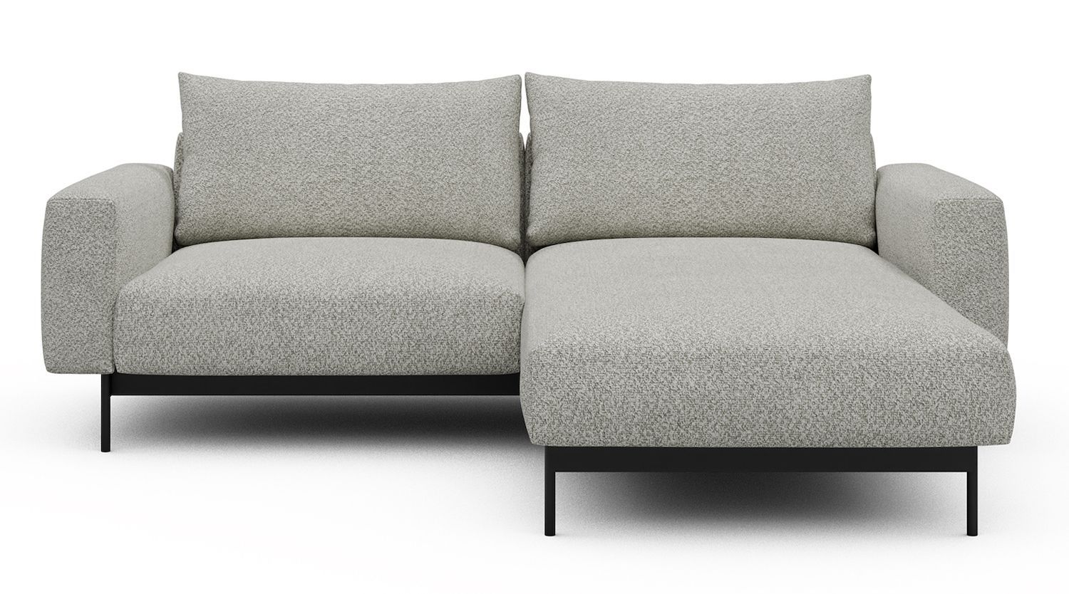 Divano con penisola chaise longue Arthon D1 - Vanora 867 Warm Sand