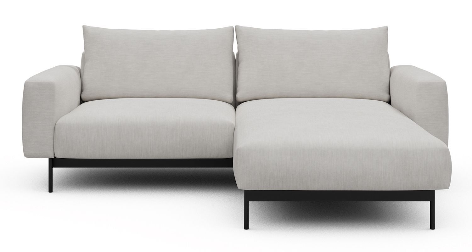 Divano con penisola chaise longue Arthon D1 - Vivus 574 Dusty Off White