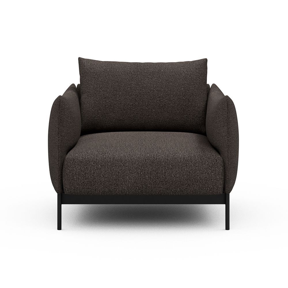 Poltrona da salotto o da camera Kayto - Bouclé 530 Taupe Brown