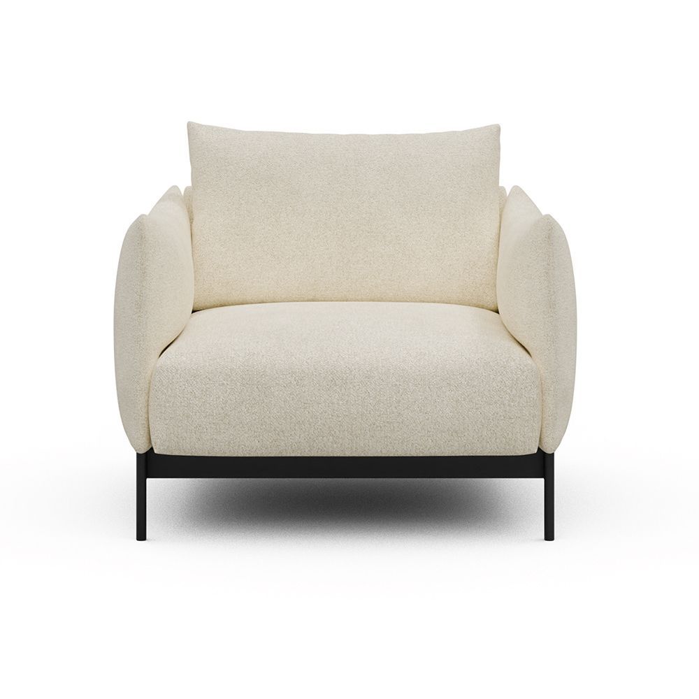 Poltrona da salotto o da camera Kayto - Bouclé 531 Off White