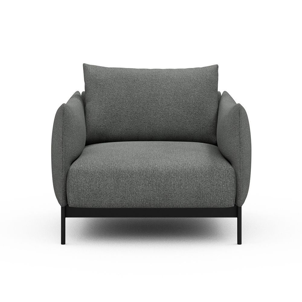 Poltrona da salotto o da camera Kayto - Bouclé 533 Ash Grey