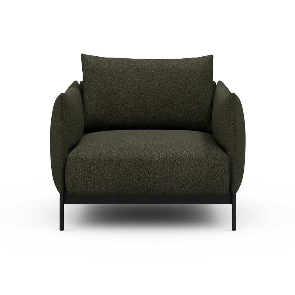 Poltrona da salotto o da camera Kayto - Bouclé 535 Forest Green