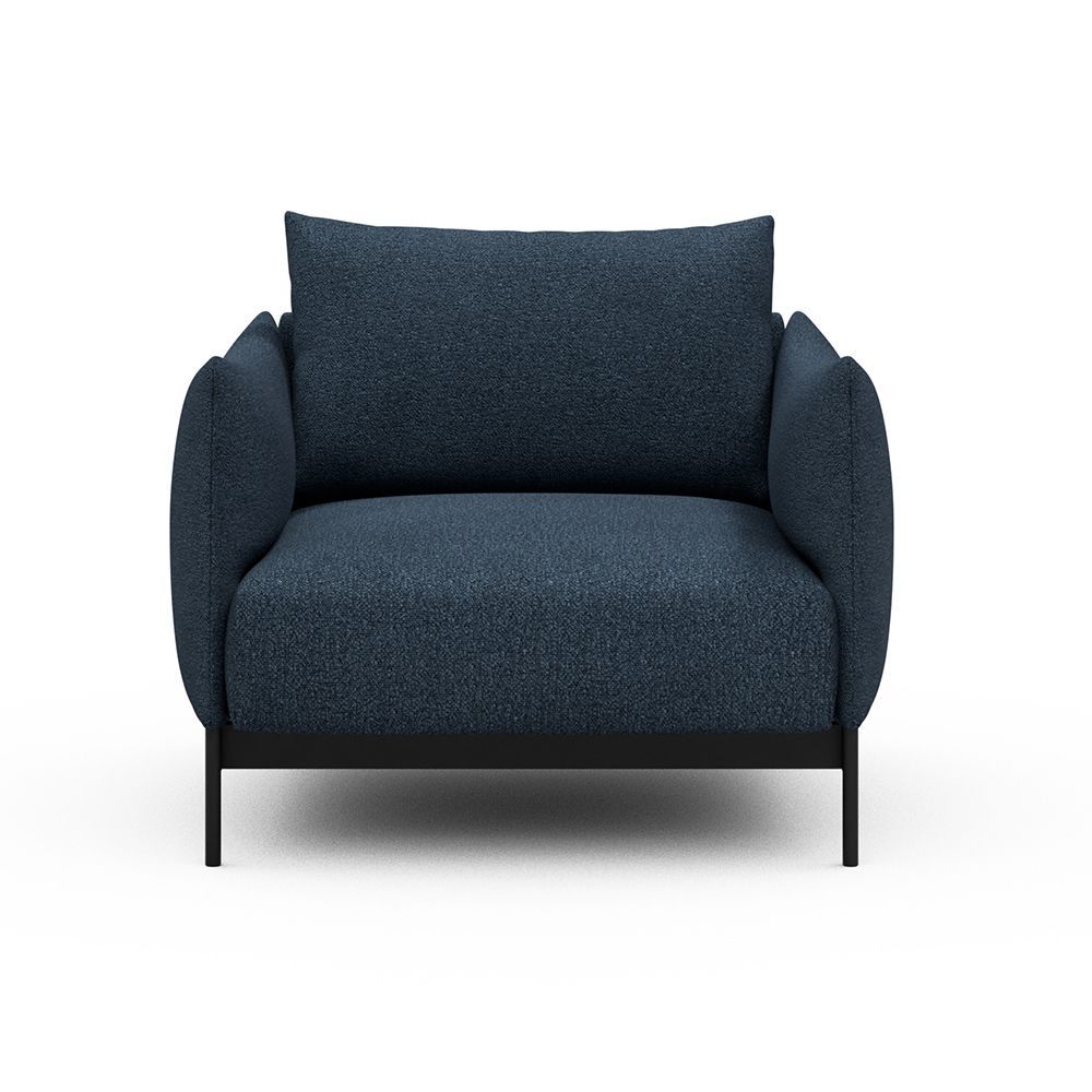 Poltrona da salotto o da camera Kayto - Bouclé 537 Blue