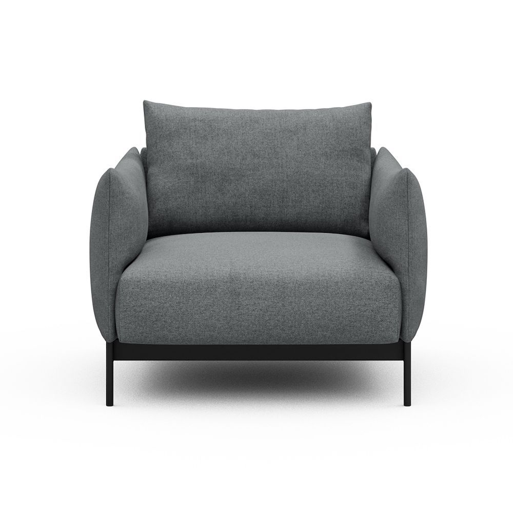 Poltrona da salotto o da camera Kayto - Casone 495 Gravel Grey