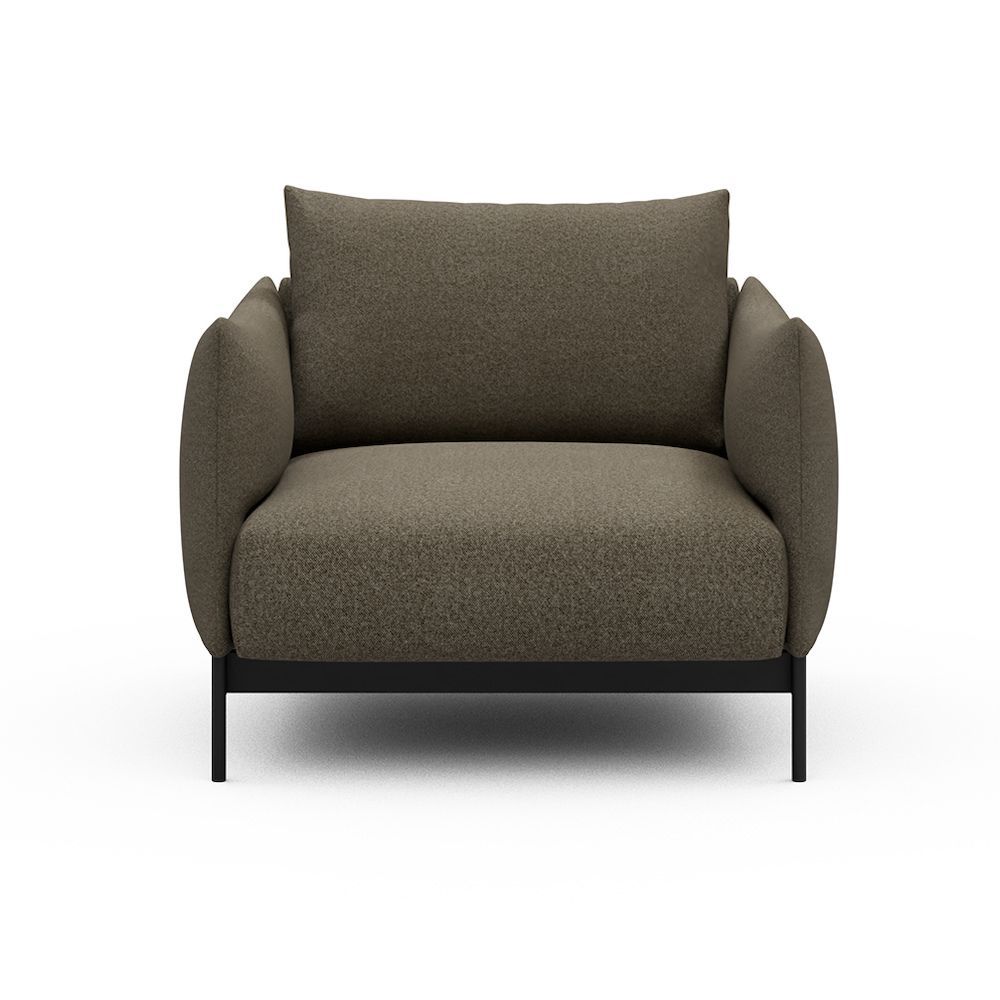 Poltrona da salotto o da camera Kayto - Mahoga 850 Caramel Grey