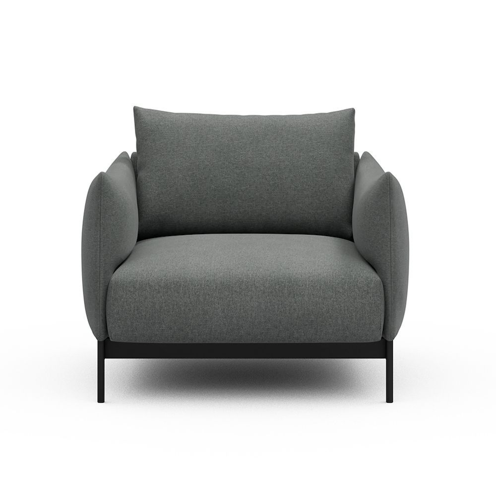 Poltrona da salotto o da camera Kayto - Satya 440 Steel Grey