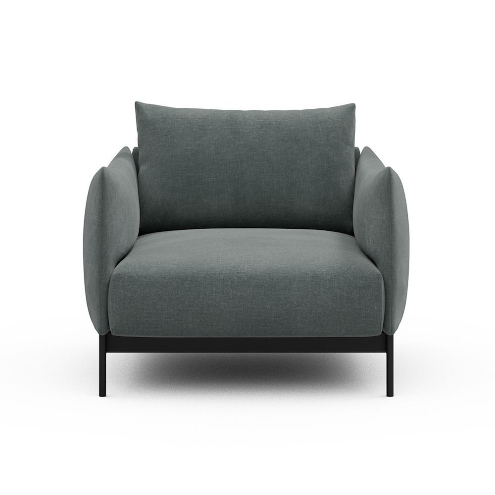 Poltrona da salotto o da camera Kayto - Smooth 812 Smooth Silver Grey