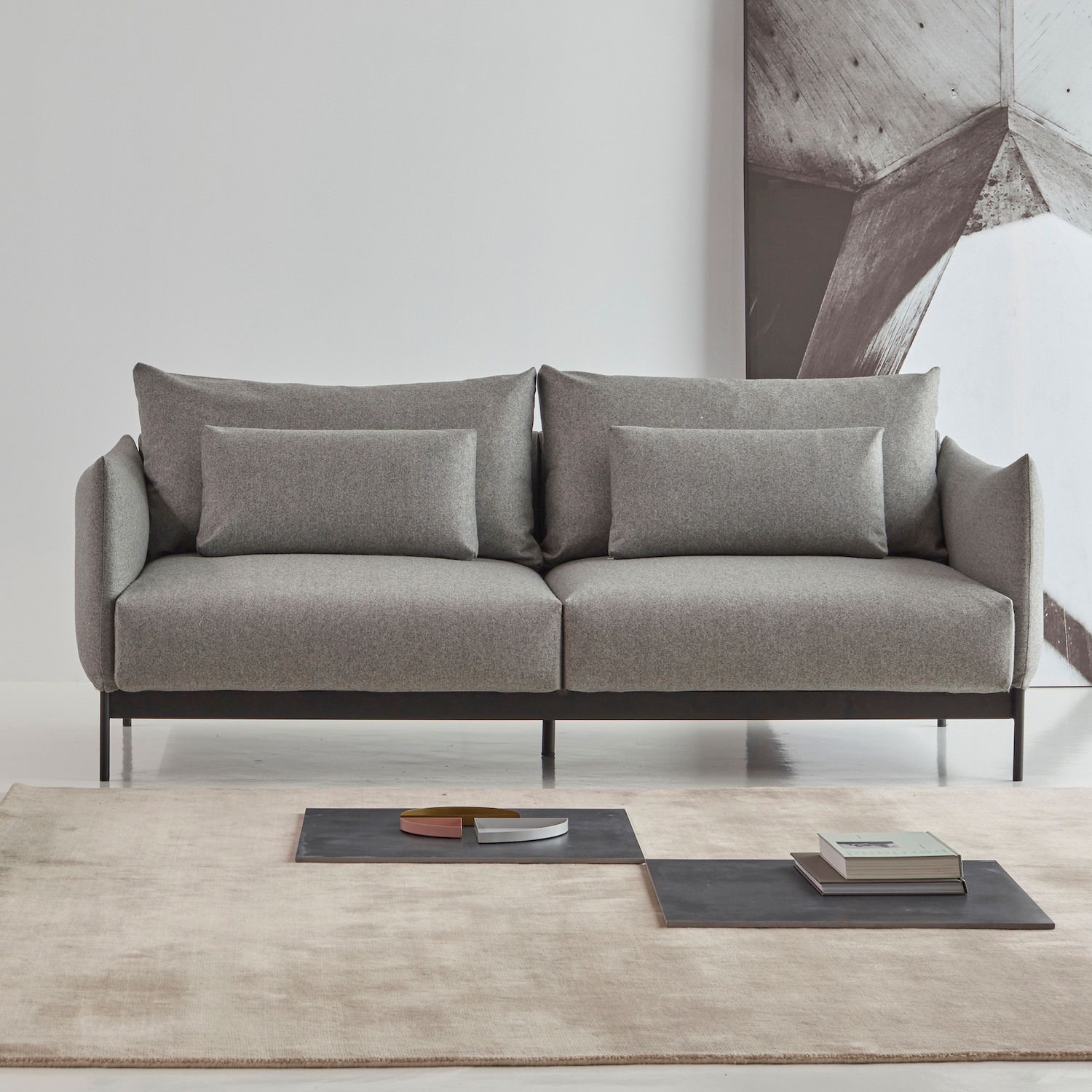 Divano a due posti Kayto A2 - Mahoga 853 Dove Grey