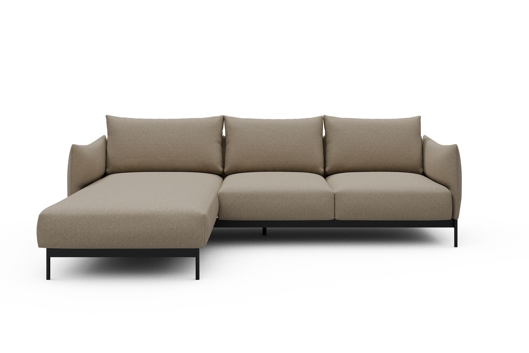 Divano con penisola Kayto B2 - Satya 445 Natural Beige