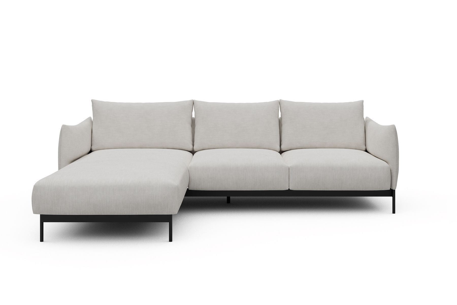 Divano con penisola Kayto B2 - Vivus 574 Dusty Off White