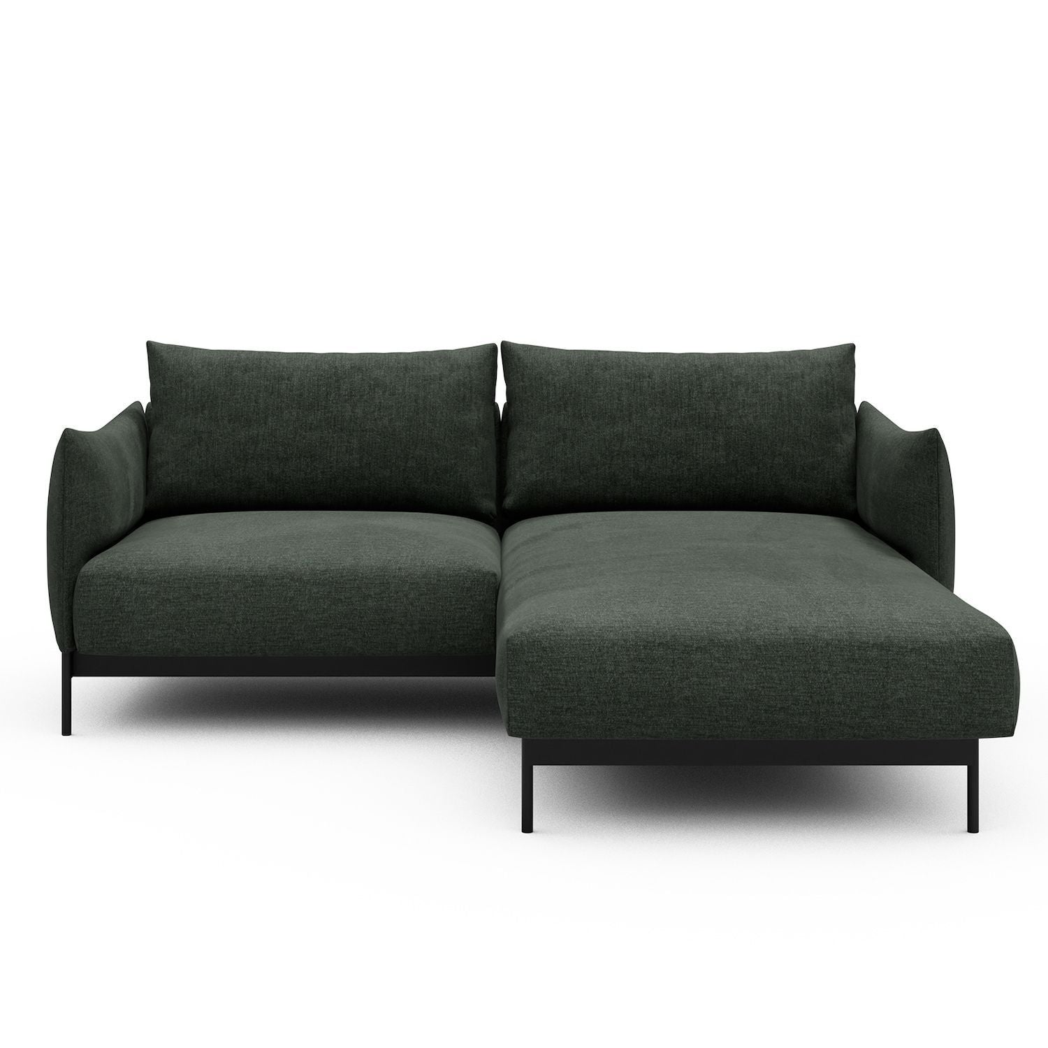 Divano con penisola Kayto D1 - Aivi 818 Pine Green