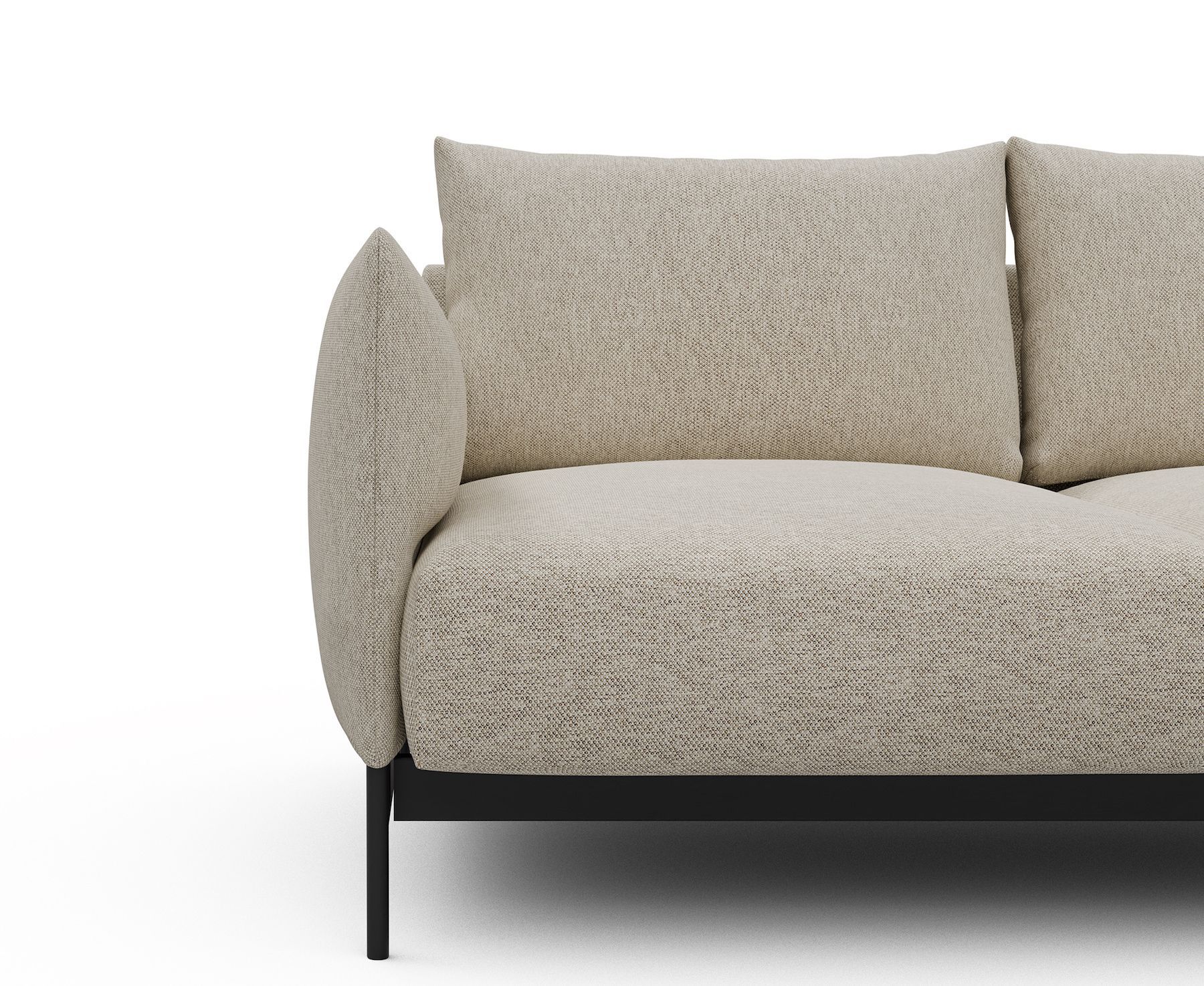 Divano con penisola Kayto D1 - Argus 584 Natural