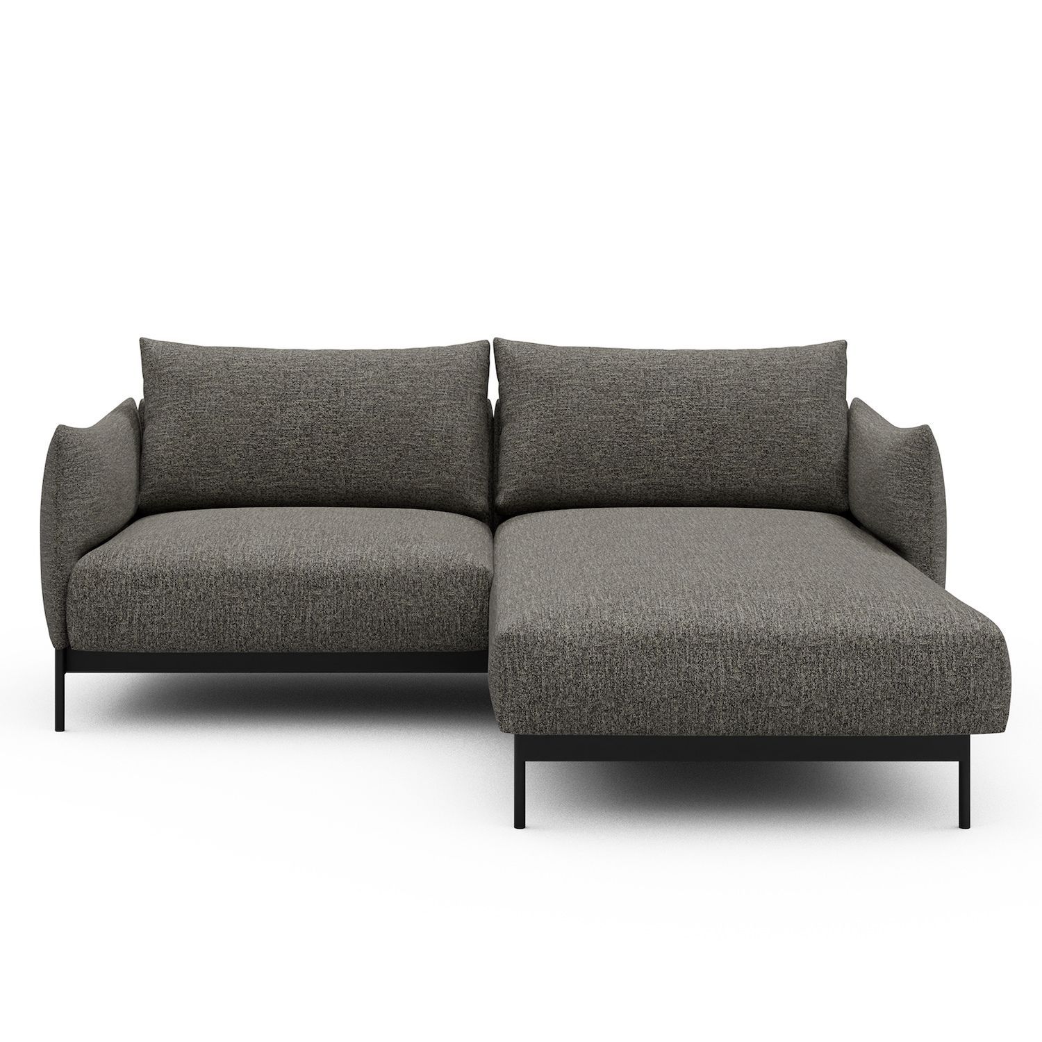 Divano con penisola Kayto D1 - Carreno 771 Sepia Brown