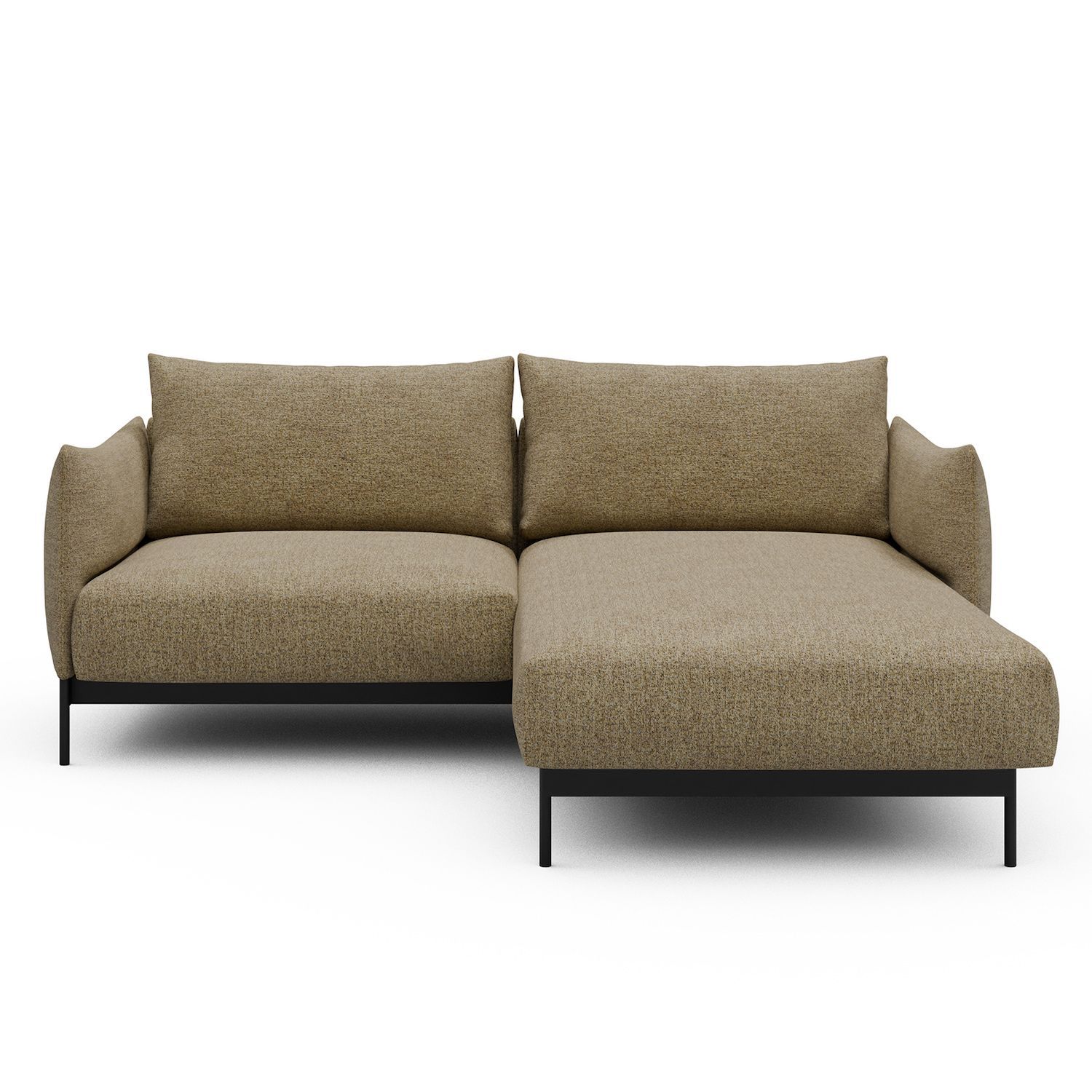 Divano con penisola Kayto D1 - Carreno 774 Sicilian Yellow