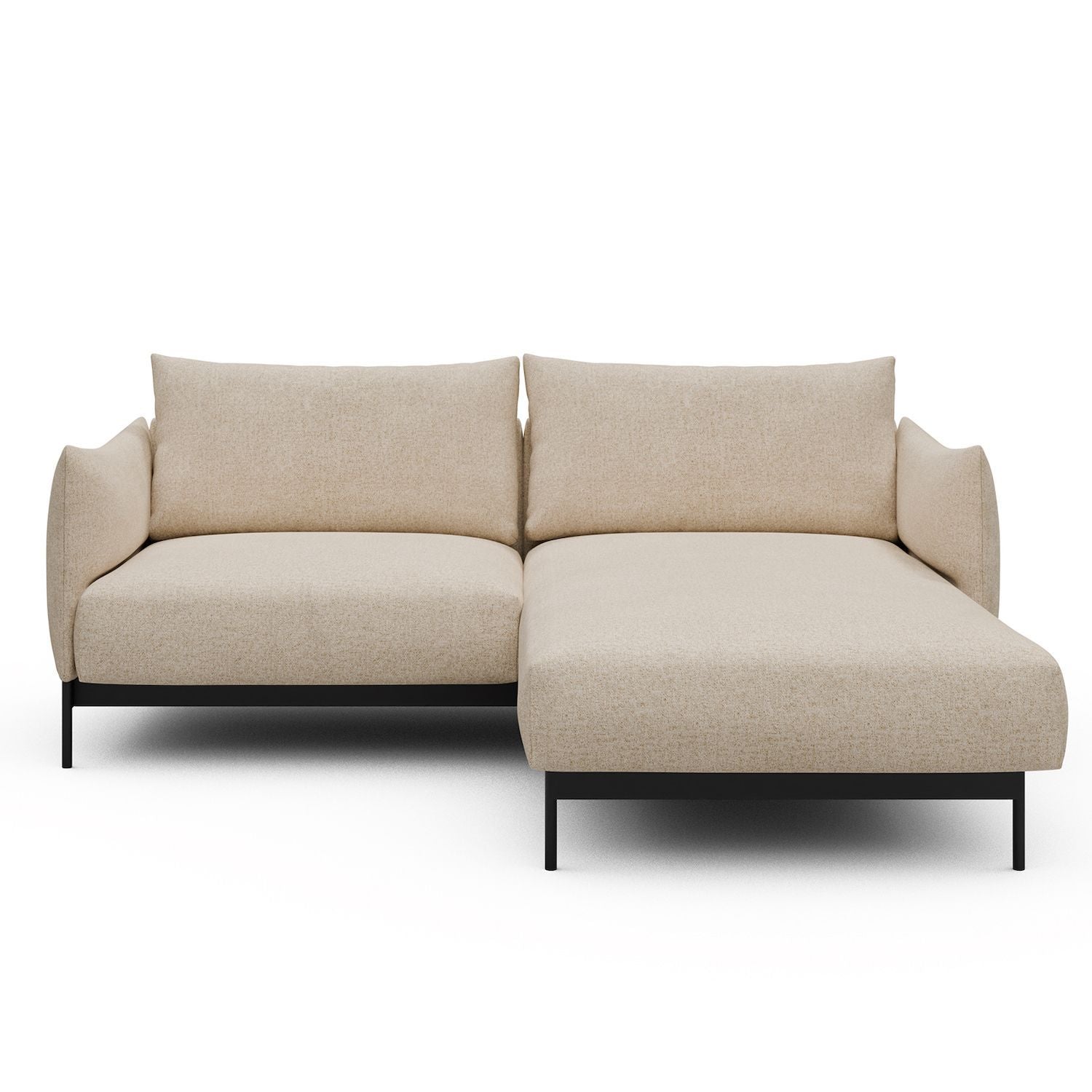 Divano con penisola Kayto D1 - Casone 496 Natural Beige