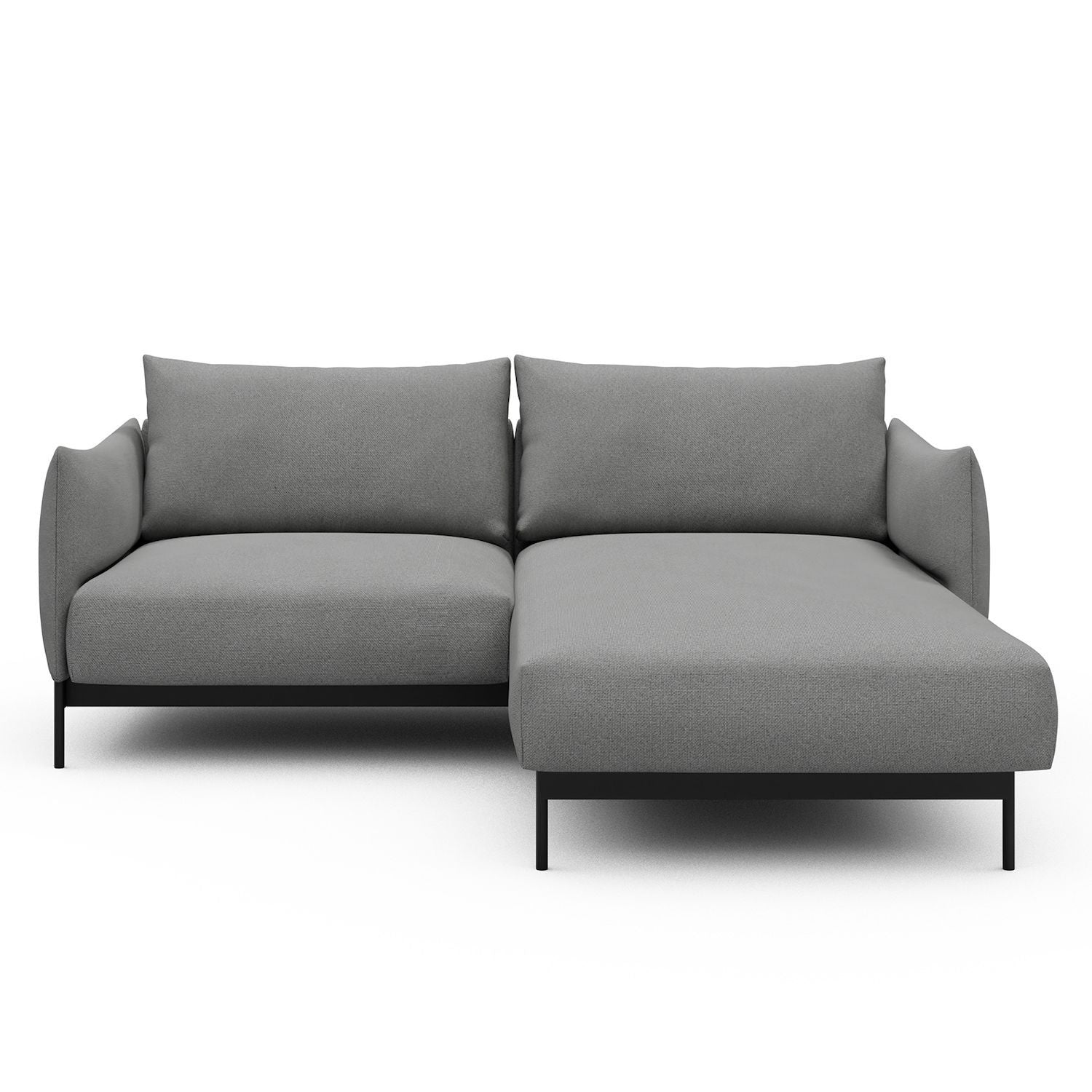 Divano con penisola Kayto D1 - Cura 764 Sand Grey