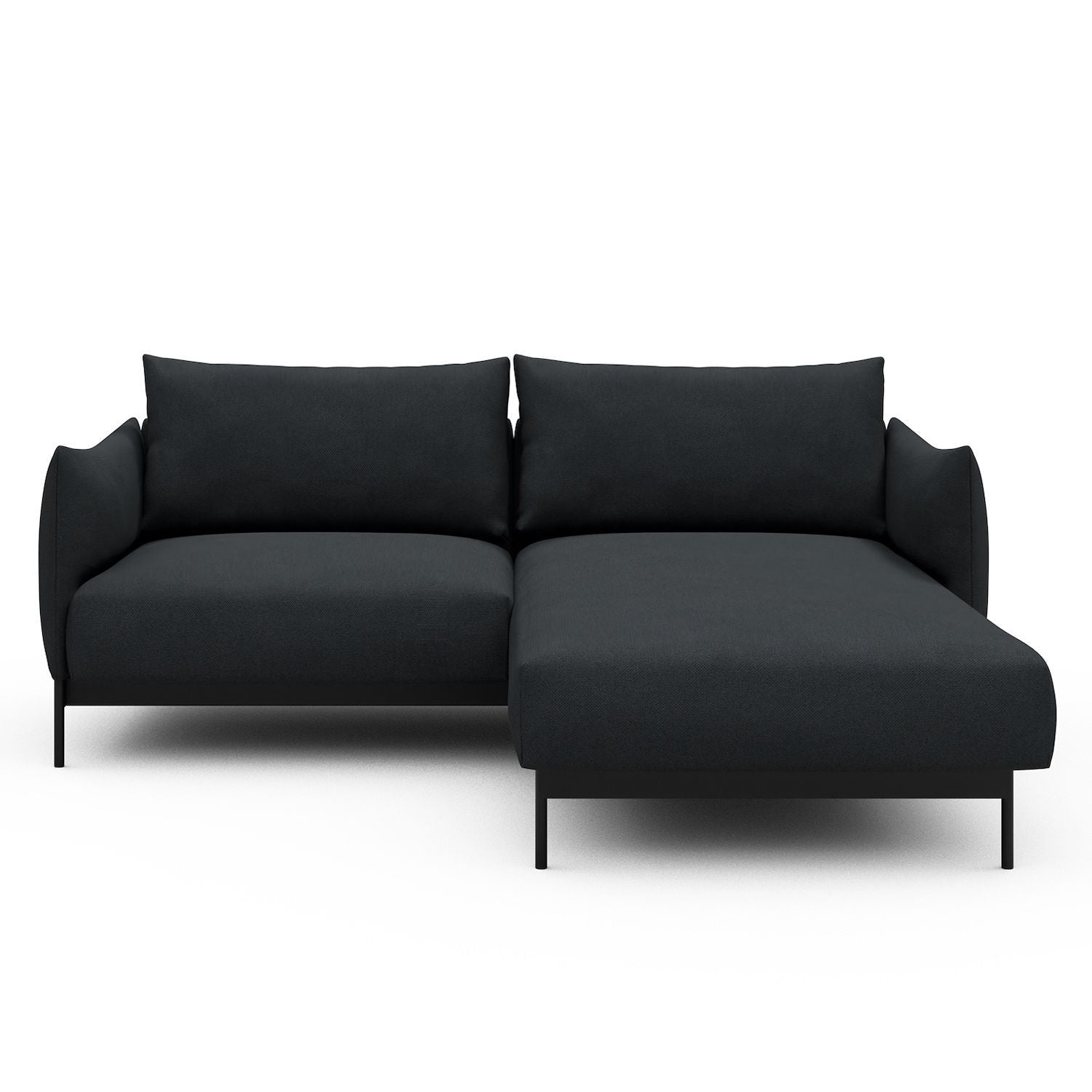 Divano con penisola Kayto D1 - Cura 766 Anthracite