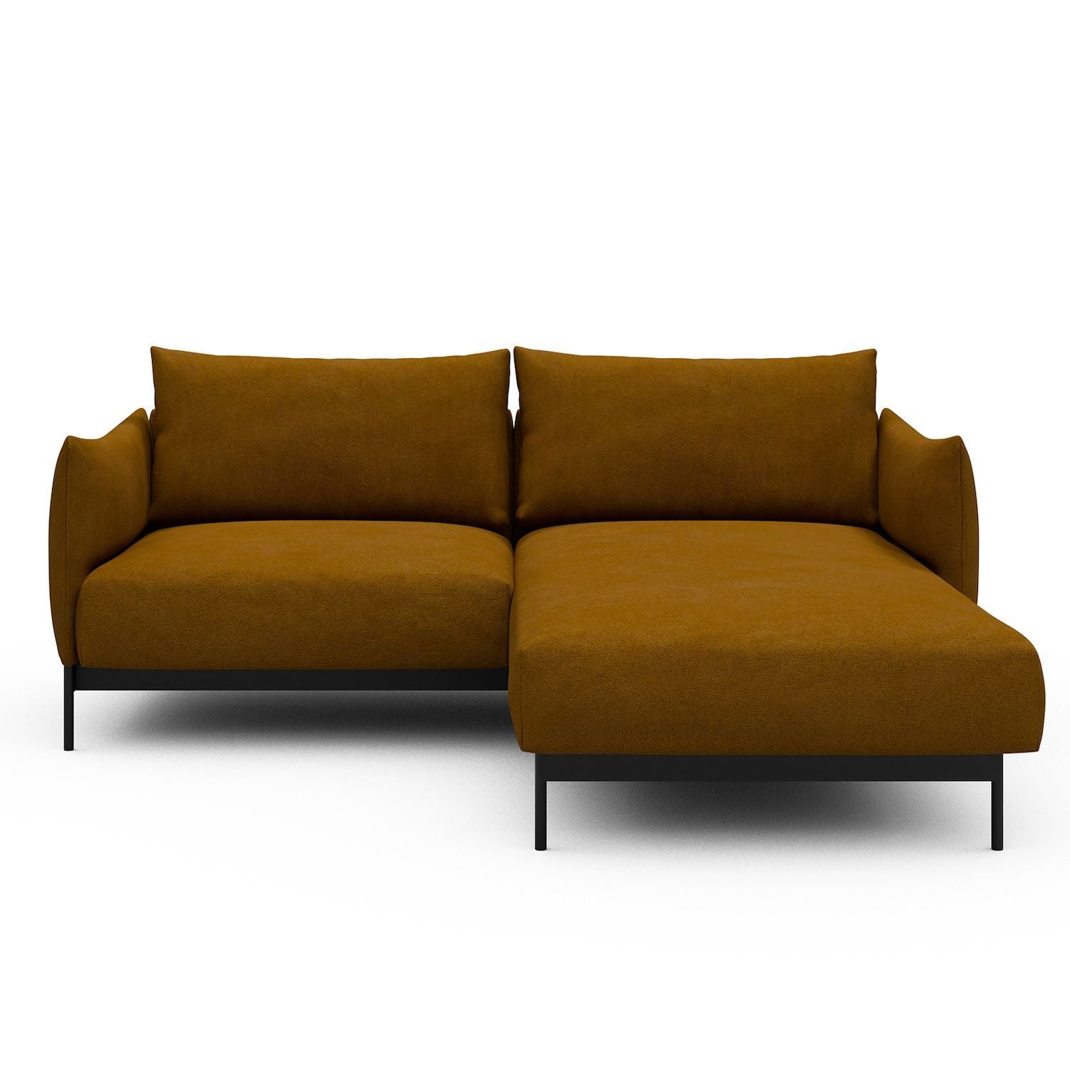 Divano con penisola Kayto D1 - Cura 767 Apricot