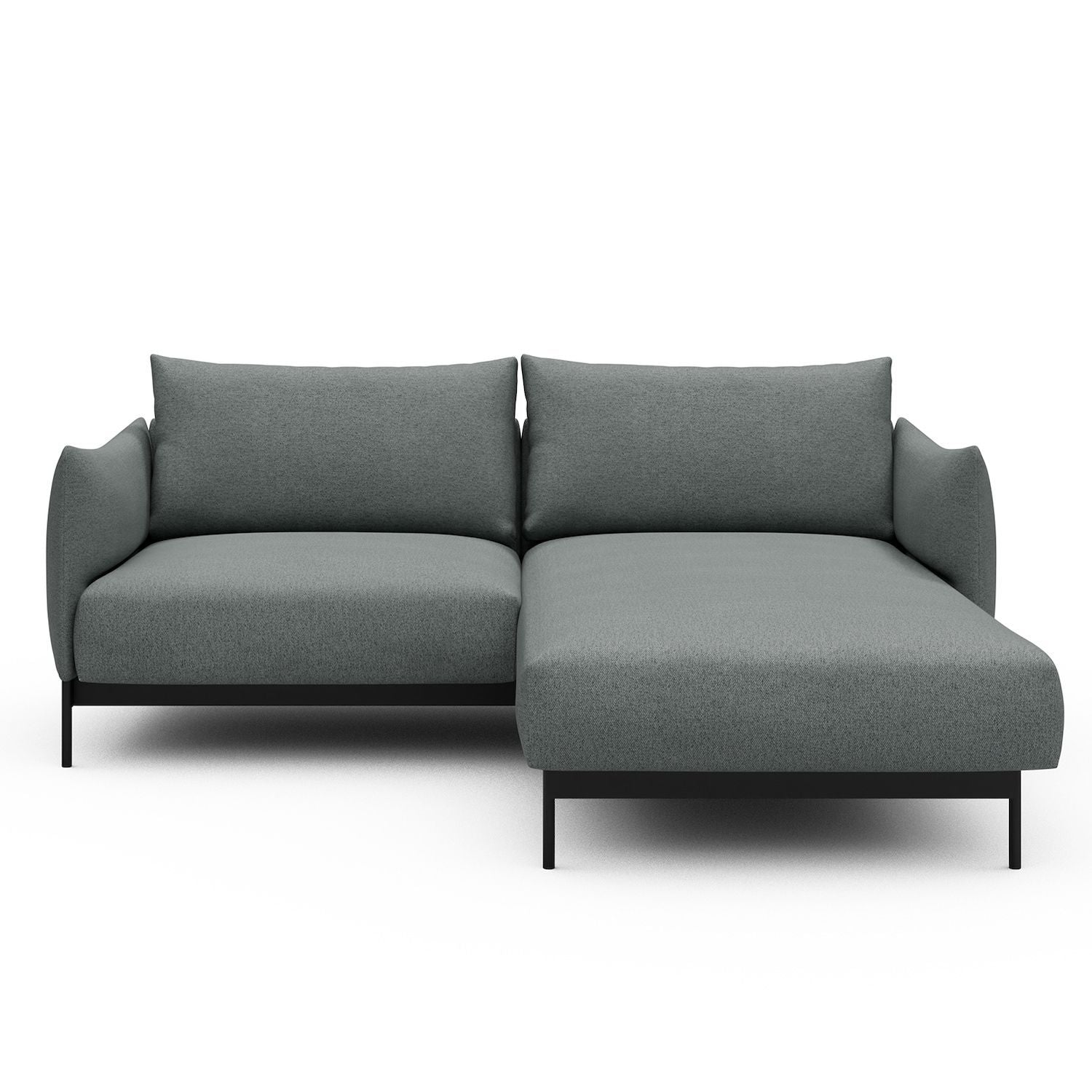 Divano con penisola Kayto D1 - Denari 485 Soft Grey