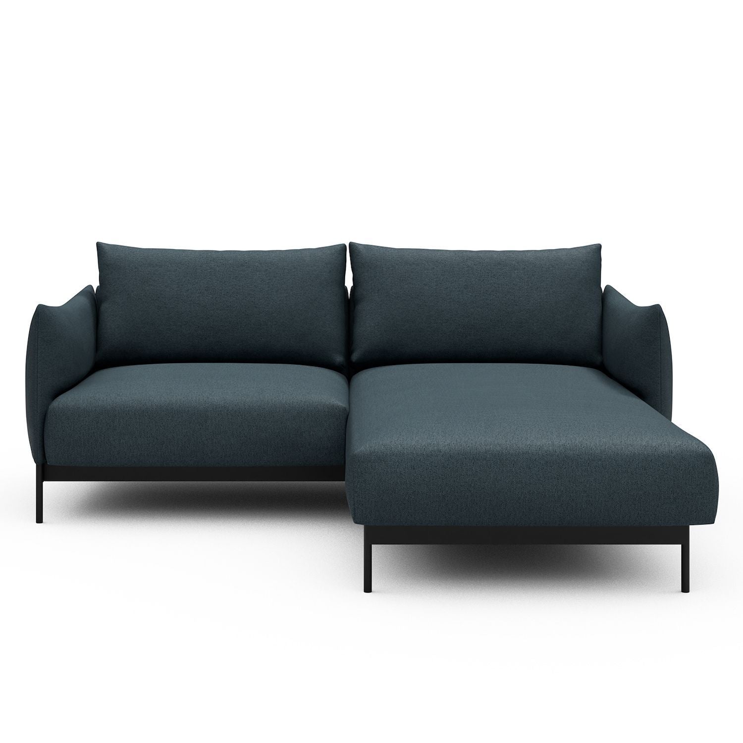 Divano con penisola Kayto D1 - Denari 489 Royal Blue