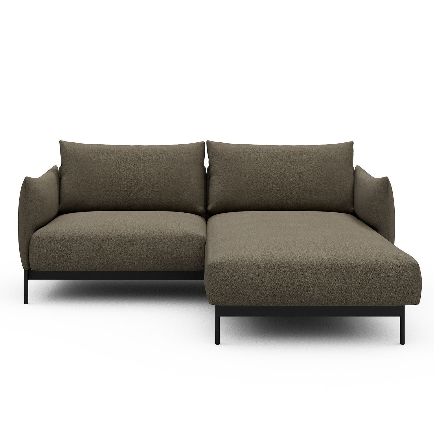 Divano con penisola Kayto D1 - Mahoga 850 Caramel Grey