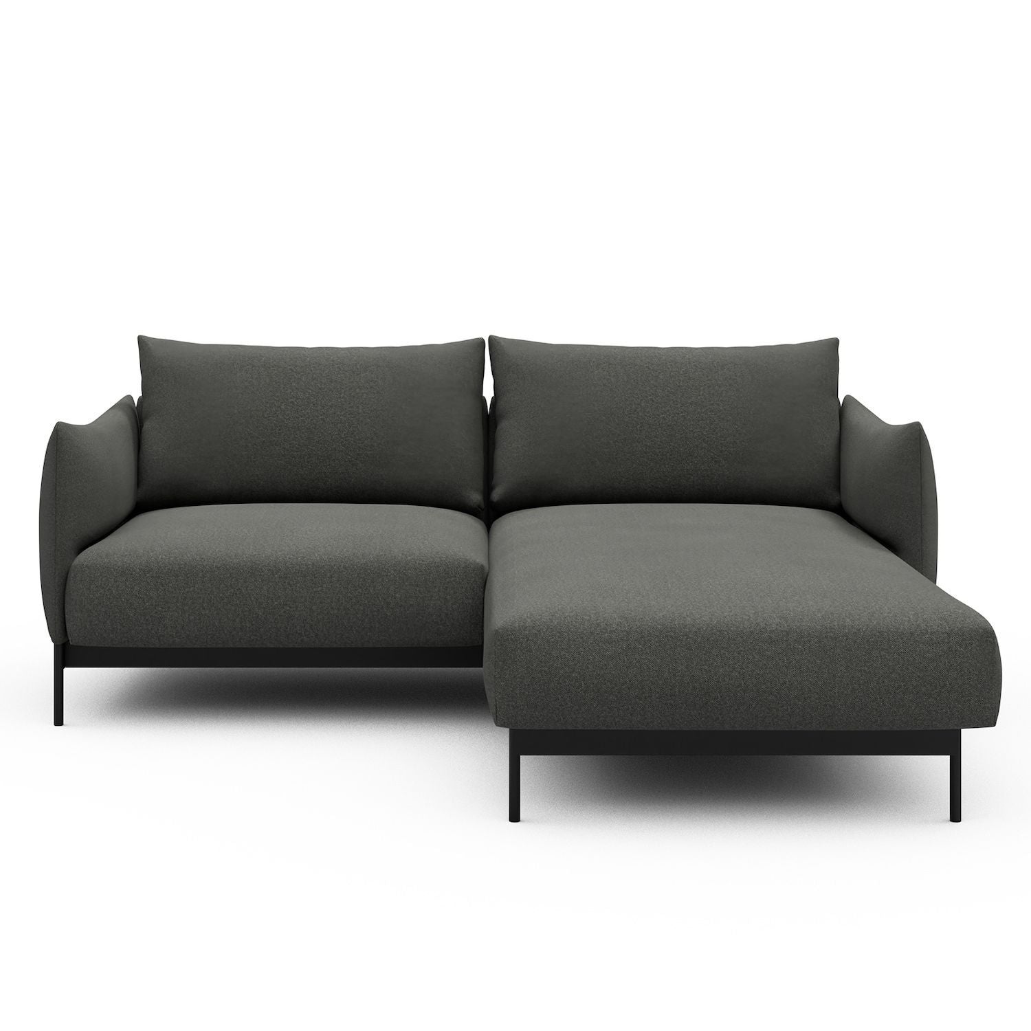 Divano con penisola Kayto D1 - Mahoga 852 Seal Grey