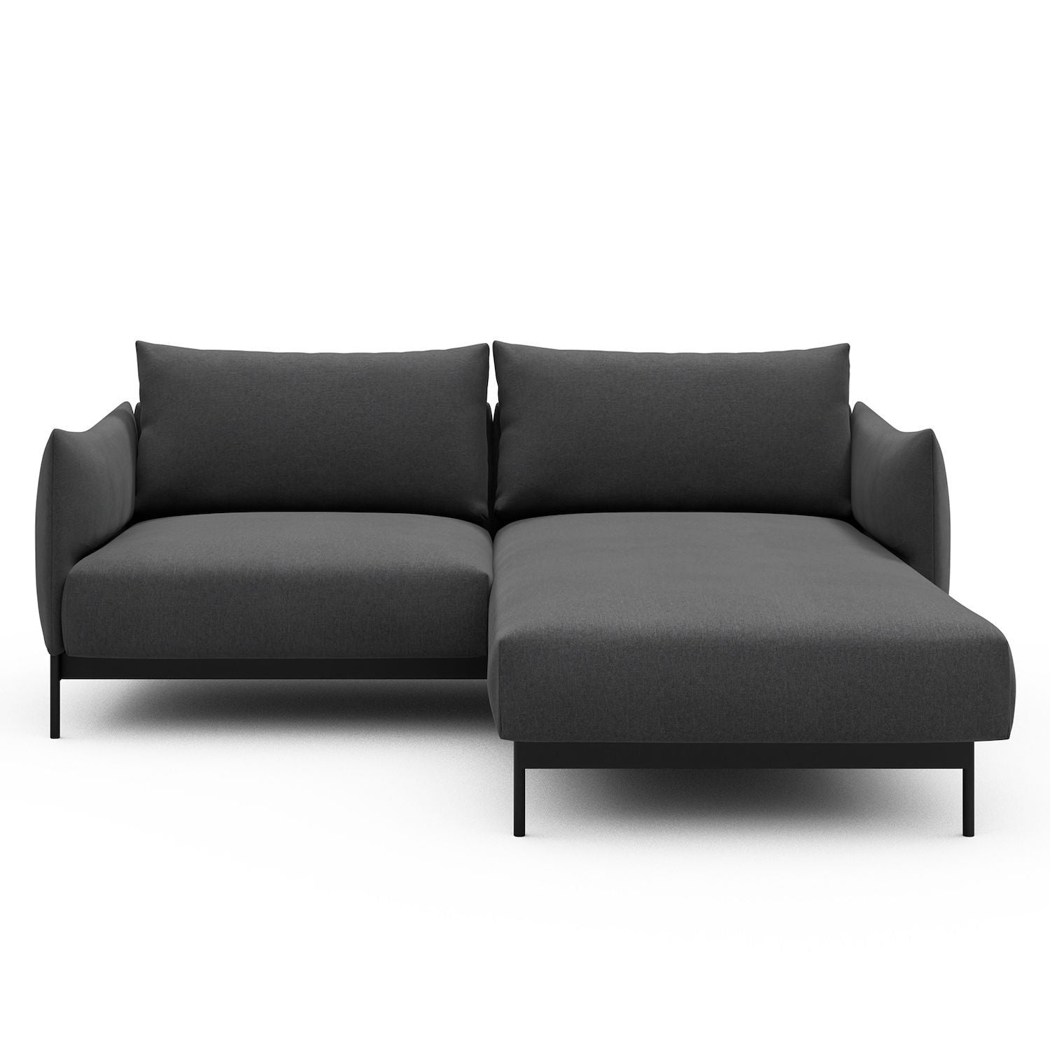 Divano con penisola Kayto D1 - Satya 441 Warm Zinc