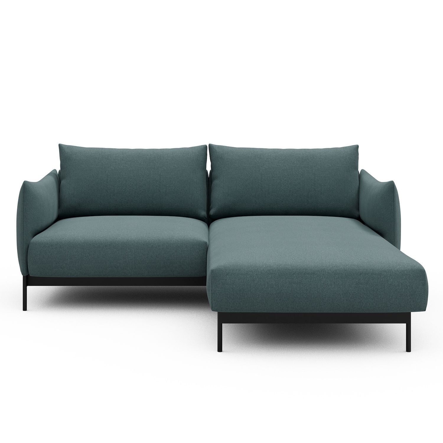 Divano con penisola Kayto D1 - Satya 442 Washed Green