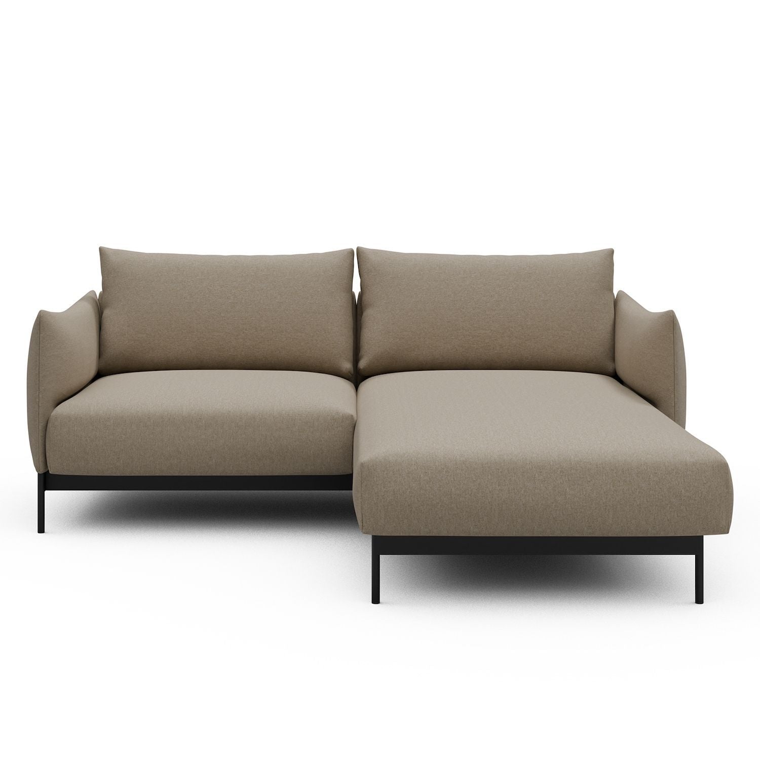 Divano con penisola Kayto D1 - Satya 445 Natural Beige