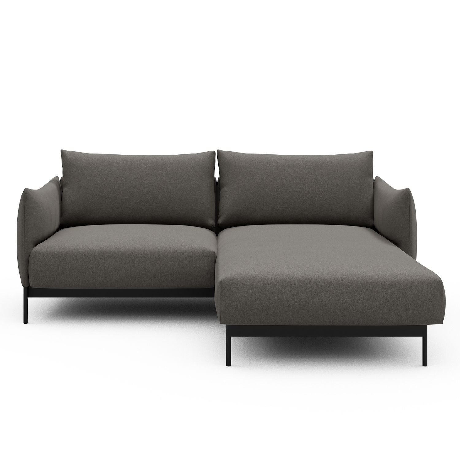 Divano con penisola Kayto D1 - Satya 446 Taupe Brown