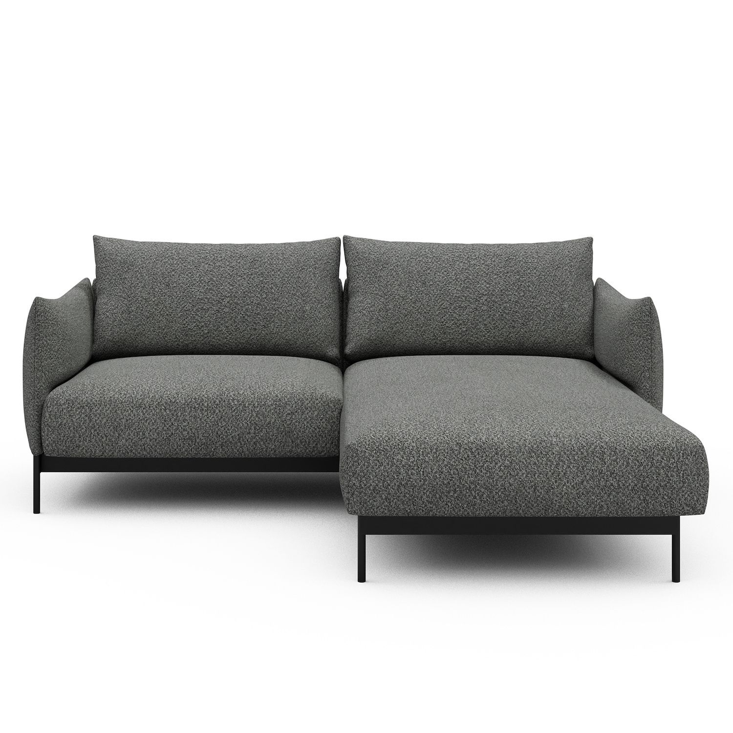 Divano con penisola Kayto D1 - Vanora 868 Warm Grey