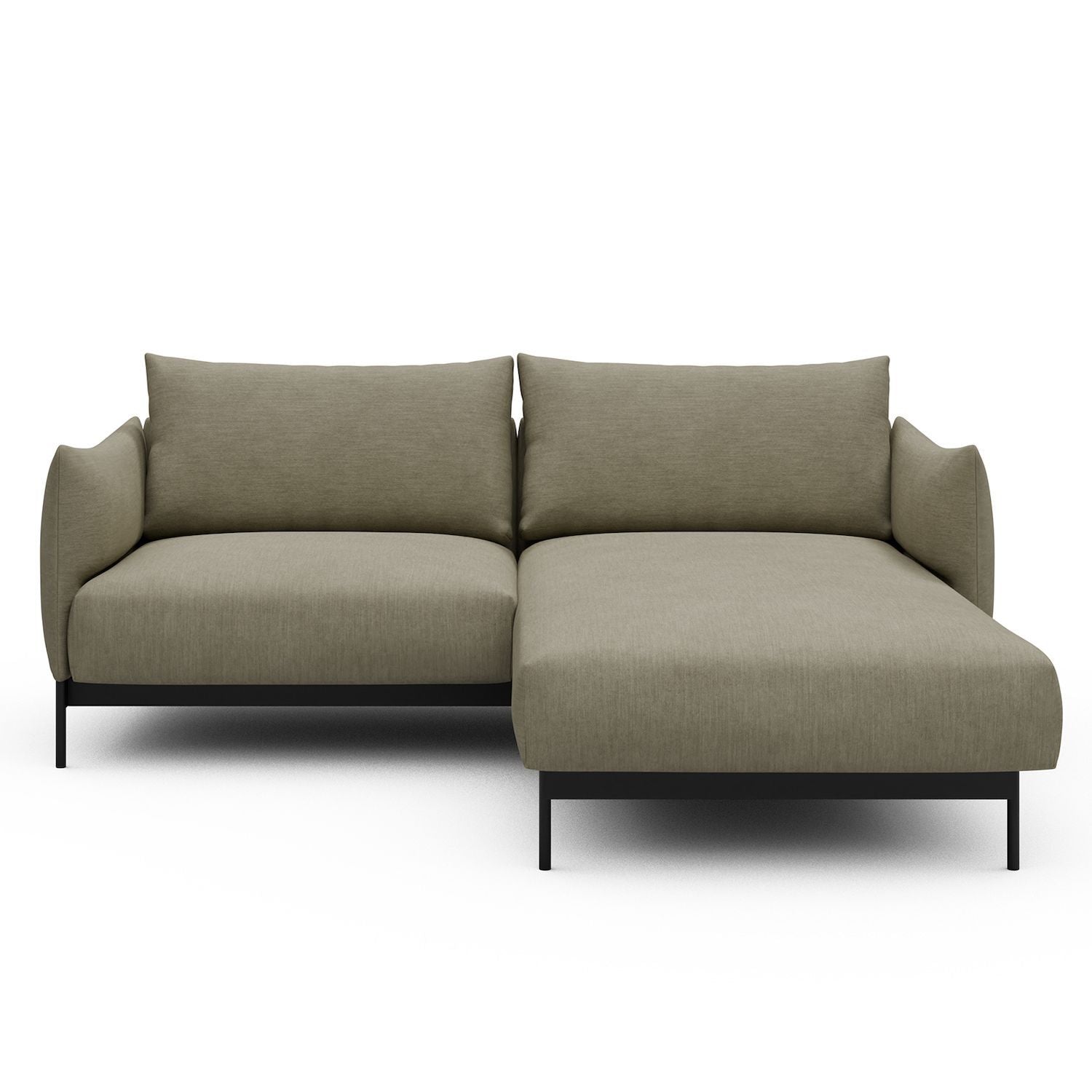 Divano con penisola Kayto D1 - Vivus 571 Dusty Sand