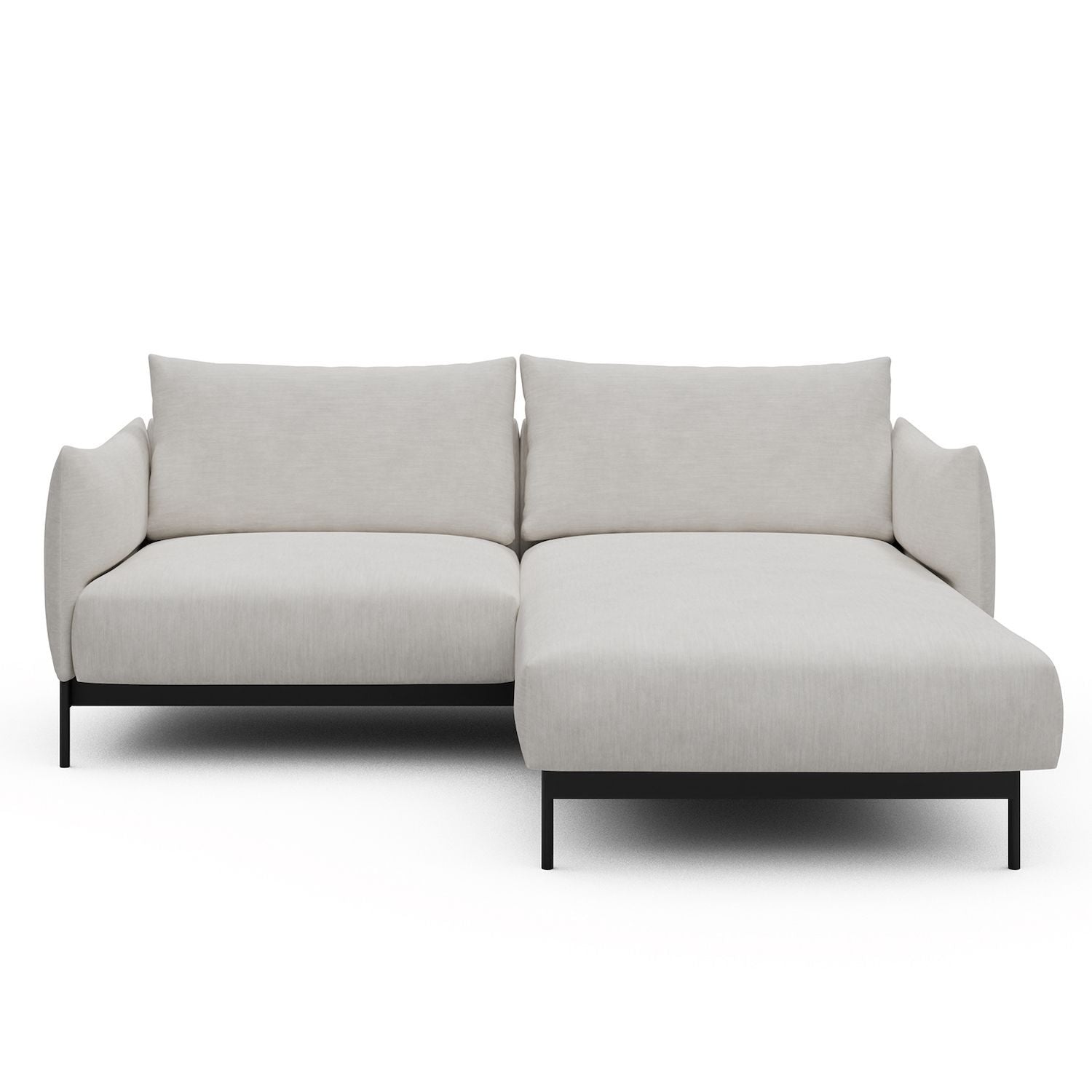 Divano con penisola Kayto D1 - Vivus 574 Dusty Off White