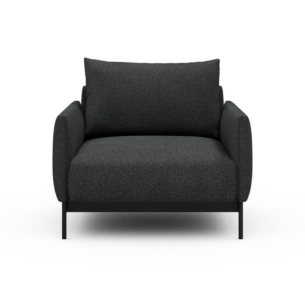 Poltrona da salotto Tokey - Bouclé 529 Charcoal