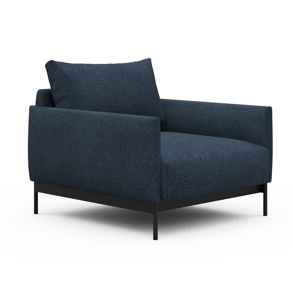 Poltrona da salotto Tokey - Bouclé 537 Blue