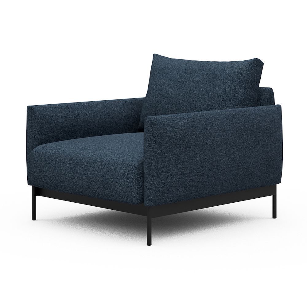 Poltrona da salotto Tokey - Bouclé 537 Blue