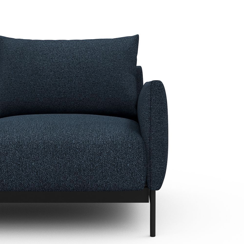 Poltrona da salotto Tokey - Bouclé 537 Blue