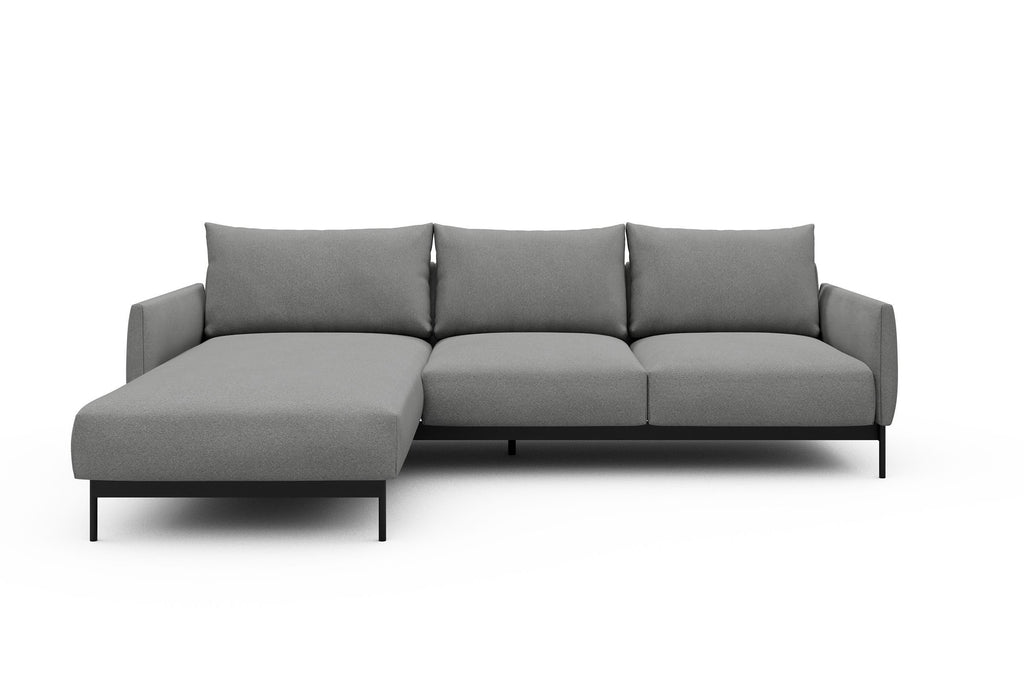Divano con penisola Tokey B2 - Cura 764 Sand Grey