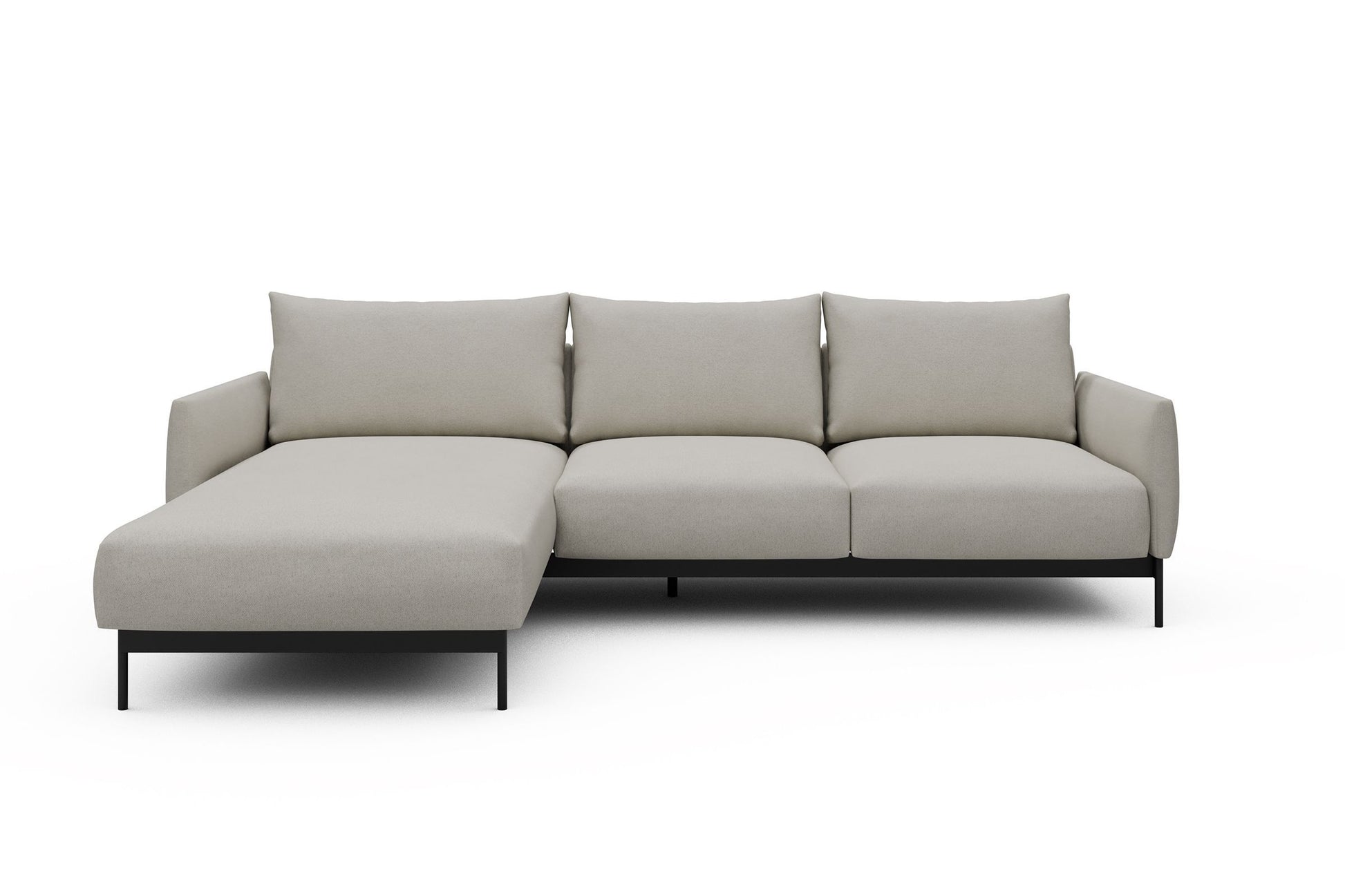 Divano con penisola Tokey B2 - Denari 487 Clean Beige