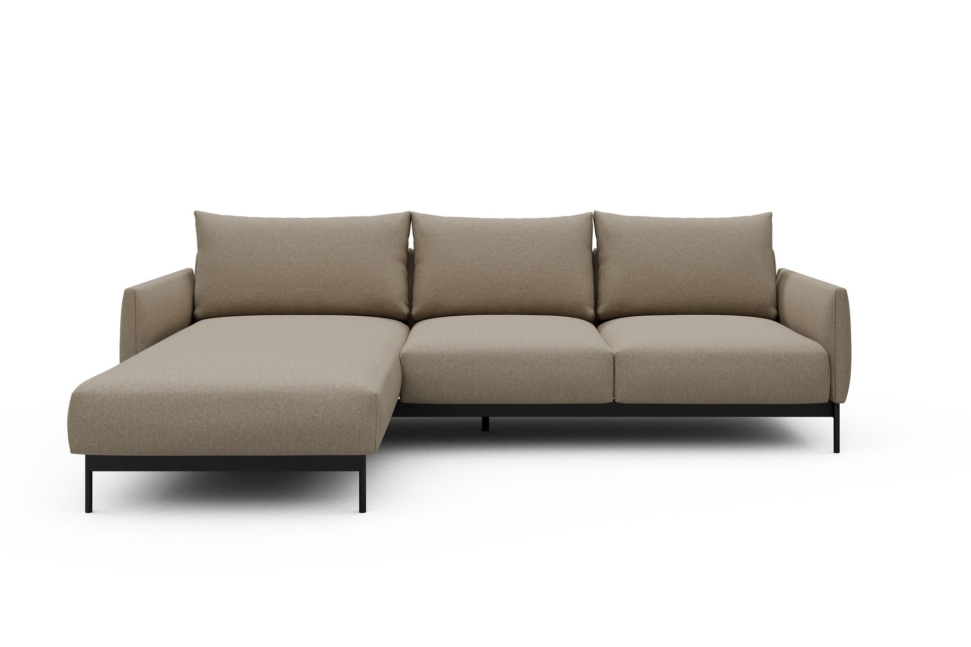 Divano con penisola Tokey B2 - Satya 445 Natural Beige