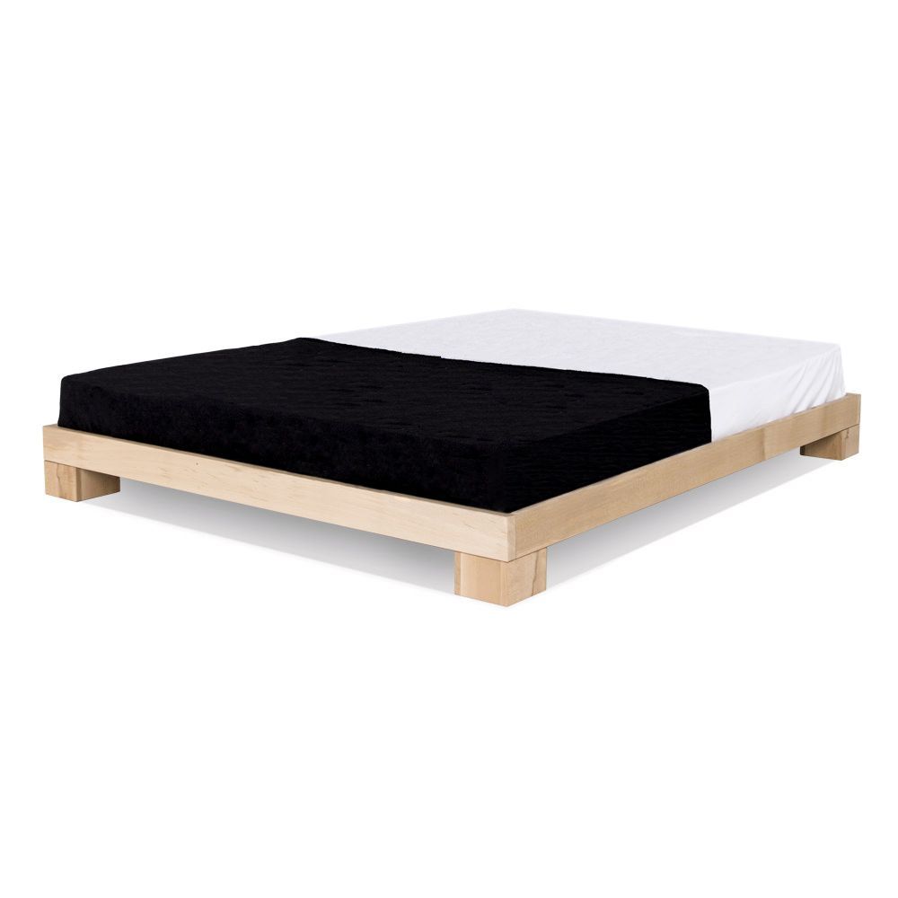 Letto sommier in legno massello Edvin Natural