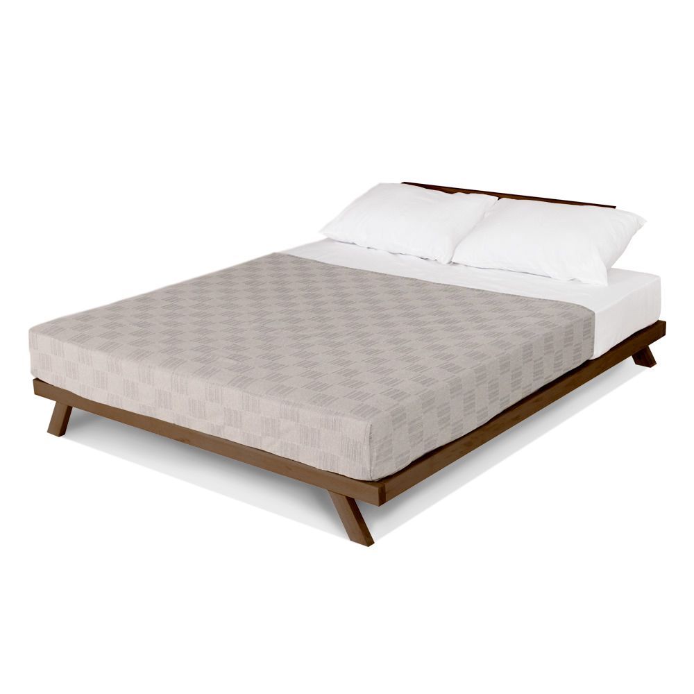 Letto in legno massello naturale o noce Alborg